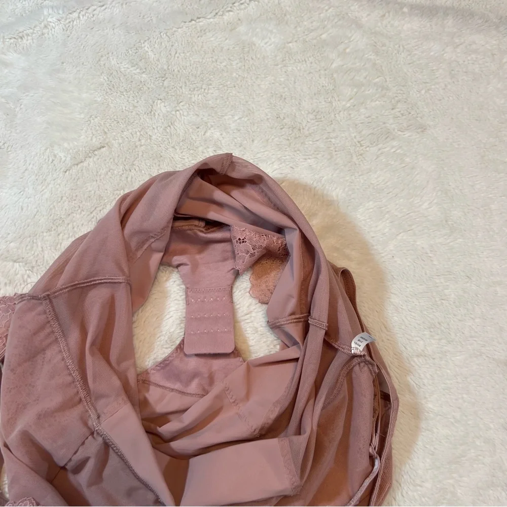 Red Hot Spanx Blush Nude Lace Panty Body Suit Size 2XL - Picture 9 of 13